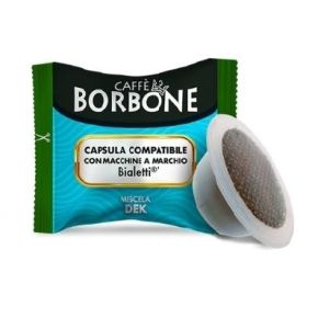 100 capsule Borbone Dek compatibili anche per Bialetti alluminio