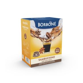 16 CAPSULE CAFFE' SAMBUCA BORBONE COMPATIBILI A MODO MIO