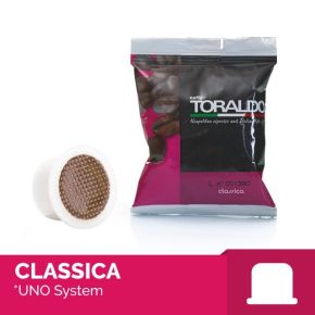 100 Capsule compatibili Uno System caffè Toraldo miscela CLASSICA