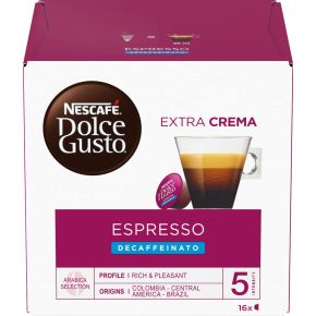 16 Capsule NESCAFÉ DOLCE GUSTO Espresso Decaffeinato