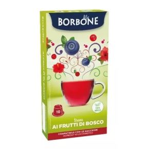 10 CAPSULE TISANA AI FRUTTI DI BOSCO BORBONE PER MACCHINE NESPRESSO 