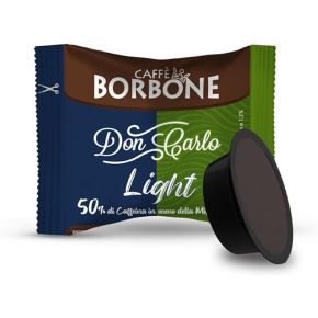 100 Capsule compatibili Lavazza A Modo Mio Caffè Borbone Blu Light 