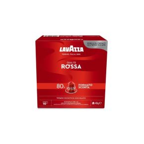 80 Capsule Lavazza Qualità Rossa Alluminio per Macchine Nespresso 