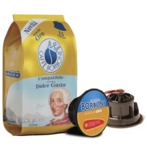 90 CAPSULE DI CAFFE' BORBONE MISCELA ORO COMPATIBILE DOLCE GUSTO