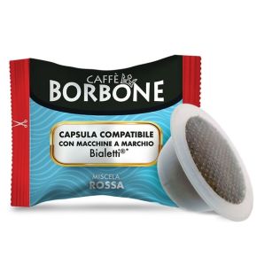 100 capsule Borbone Rossa compatibili anche per Bialetti alluminio