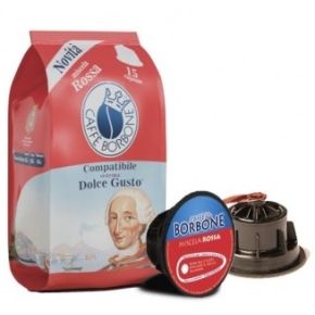 90 CAPSULE DI CAFFE' BORBONE MISCELA ROSSA COMPATIBILE DOLCE GUSTO