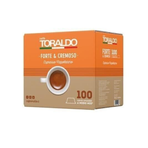 100 Capsule compatibili Lavazza A Modo Mio caffè Toraldo FORTE E CREMOSO